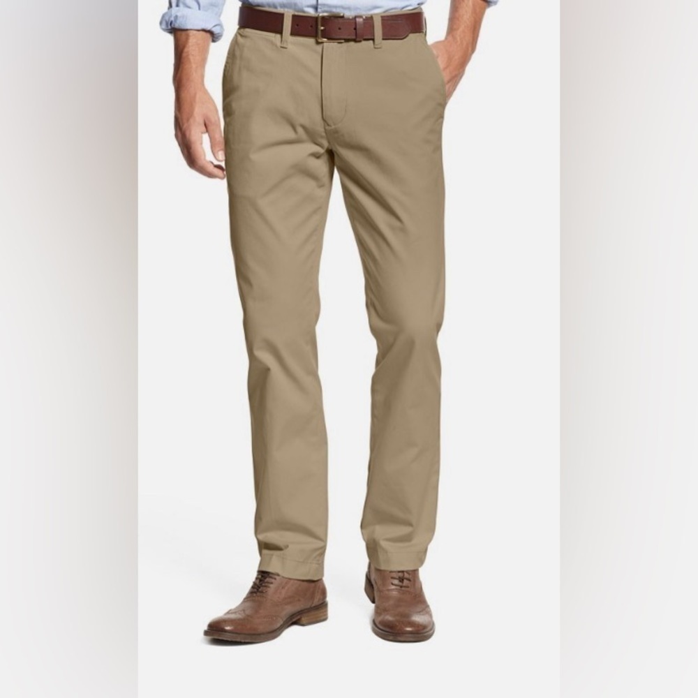 Tommy Hilfiger Mens Custom Fit Khakis Chinos 30/36
